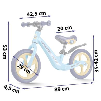 Ricokids, Funnu, rowerek biegowy dla dzieci, niebieski