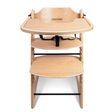 Ricokids, Loni, krzesełko do karmienia, drewniane, naturalne