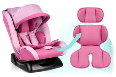 Ricokids, Luco, fotelik samochodowy, 0-36 kg, różowy