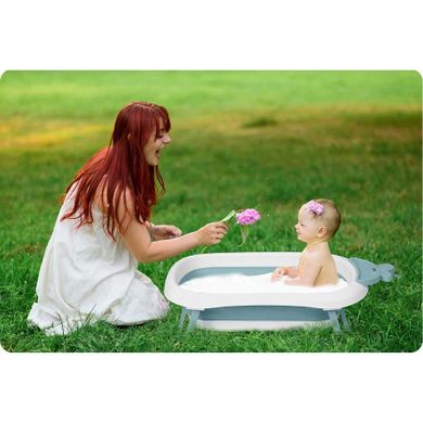 Ricokids, wanienka dla niemowląt z termometrem, biało-niebieska