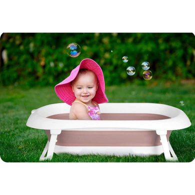 Ricokids, wanienka składana dla niemowląt, RK-281, biało-różowa