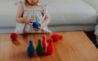 Rubbabu, sensoryczny zestaw do gry w kręgle