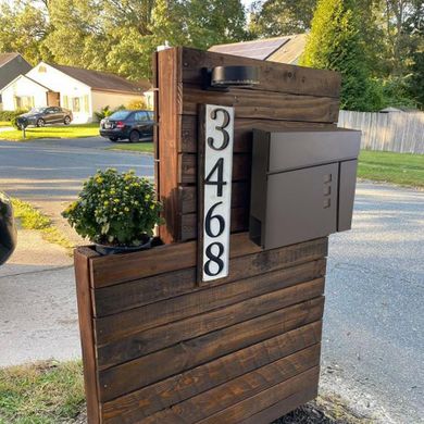 Saska Garden, skrzynka na listy, 37-37-105 cm