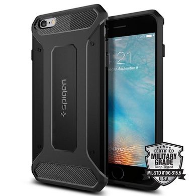 Spigen, etui ochronne Rugged Armor do iPhone 6 Plus/ iphone 6S Plus, Black