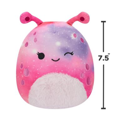 Squishmallows, Little Plush, Loraly Pink and Purple Alien, różowy ufoludek, maskotka, 19 cm