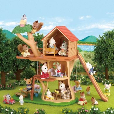 Sylvanian Families, Domki z bali i na drzewie, zestaw z figurkami, 5243