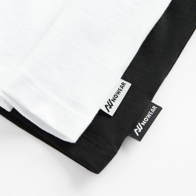 T-shirt z bawełny czesanej 2-pack NOWEAR