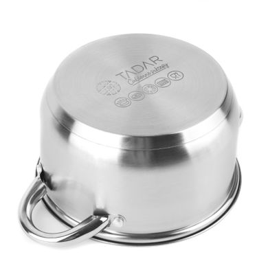 Tadar, garnek stalowy z pokrywką 18 cm, 2.6l, Cori