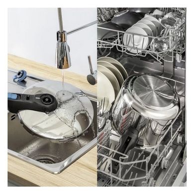 Tefal, zestaw szybkowary secure trendy pressure 4l + 6l indukcja p2584301