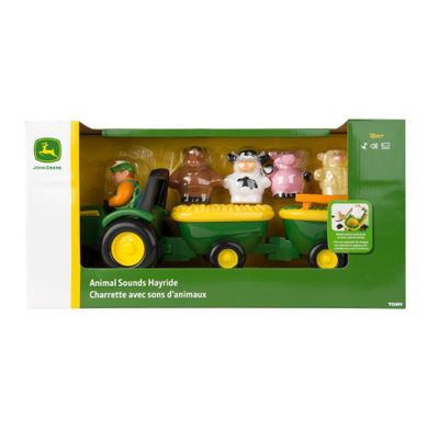 Tomy, John Deere, traktor z akcesoriami