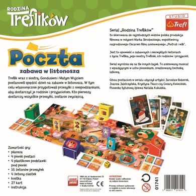 Trefl, Rodzina Treflików, Poczta. Zabawa w listonosza, gra planszowa
