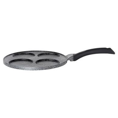 Vilde, Black Line, patelnia do jajek, granitowa, 4 otwory, 26 cm