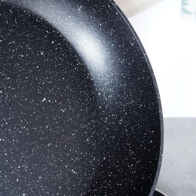 Vilde, Black&Wood, patelnia granitowa, 20 cm