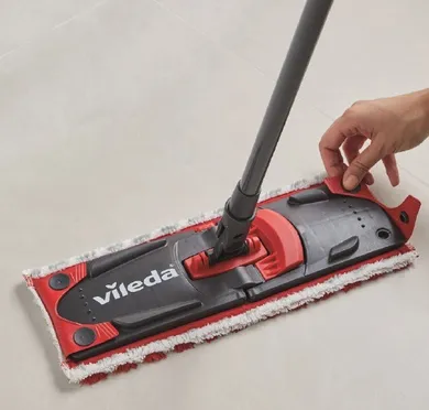 Vileda, Ultramat Turbo, mop płaski, w zestawie z wiadrem, 163425