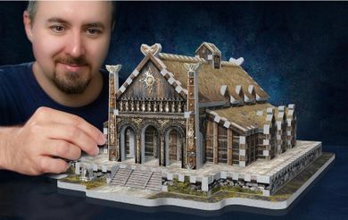 Wrebbit, Władca Pierścieni Złoty Dwór Edoras, puzzle 3D, 445 elementów