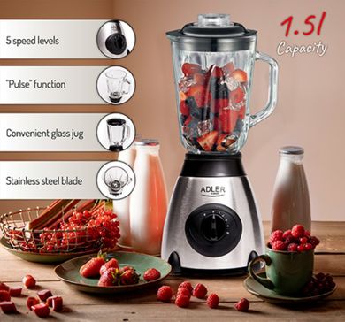 Adler, blender kielichowy, 600W, AD 4070