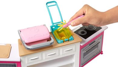 Barbie, Idealna kuchnia, światło i dźwięk, zestaw z lalką