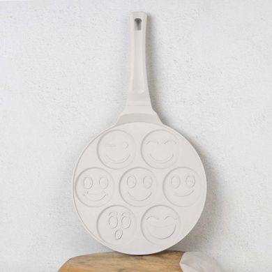 Berlinger Haus, patelnia tytanowa do placuszków emoji, sahara, 26 cm