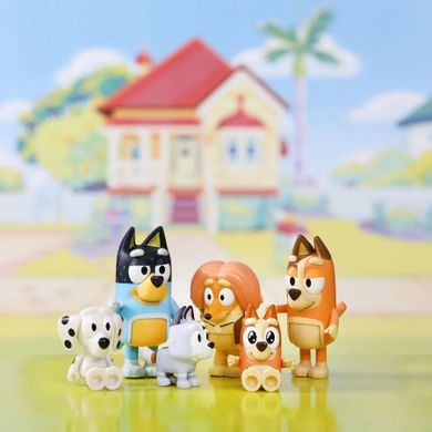 Bluey, rodzinka, figurki, 8 szt.