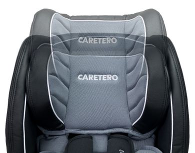 Caretero, Defender+ Isofix, fotelik samochodowy, 0-18 kg, grey