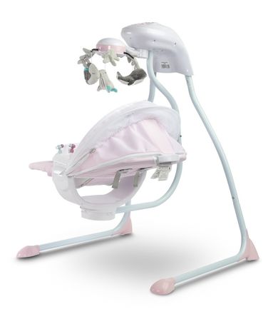 Caretero, Raffi, huśtawka, krzesełko, leżaczek, 3w1, pink