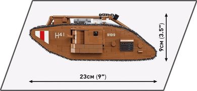 Cobi, Historical Collection Great War, Mark V Male, klocki, 837 elementów