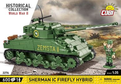 Cobi, Historical Collection, World War II, Sherman IC Firefly Hybrid, Klocki, 1:35, 601 elementów