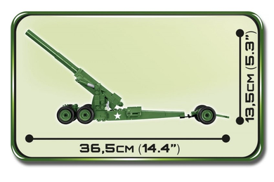 Cobi, Small Army, 155 MM GUN M1 Long Tom, klocki, 2394 elementy