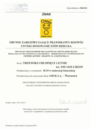 Cool Club, Sandały chłopięce, pachnące, granatowe, Zdrowa Stopa, podeszwa Bio-Flex