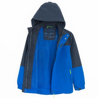 Cool Club, Wodoszczelna kurtka chłopięca z kapturem, 3w1, Kurtka softshell, niebieska