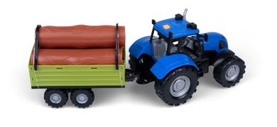 Dumel, Agro Pojazdy, traktor z przyczepą, niebieski