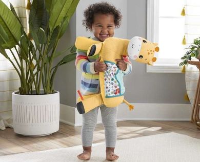 Fisher-Price, Żyrafa 3w1, poduszeczka pod brzuszek, zabawka sensoryczna