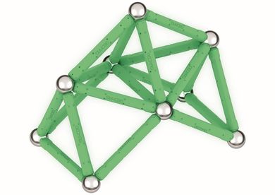 Geomag, Glow Recycled, konstrukcyjne klocki magnetyczne, 42 elementów