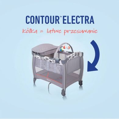 Graco, Contour Electra, łóżeczko niemowlęce z funkcją wibracji, Black