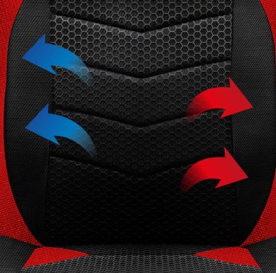 Huzaro, Force 2.5, fotel gamingowy, Red Mesh