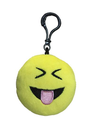 Imoji, Emotikon, brelok pluszowy, 7 cm