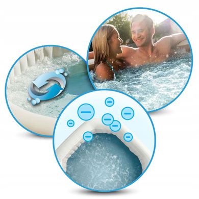 Intex, dmuchane jacuzzi z hydromasażem, SPA 4 osobowe