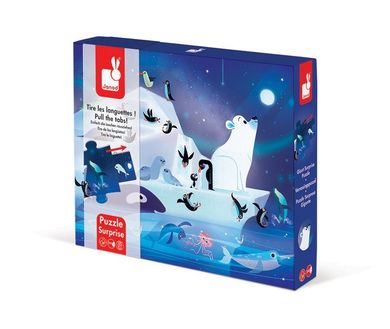 Janod, Pod gwiazdami, puzzle z niespodzianką, 20 elementów