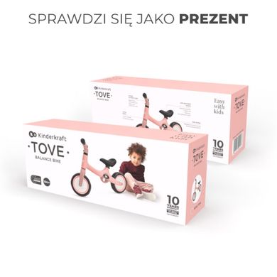 Kinderkraft, Tove, rowerek biegowy, Rose Pink