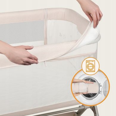 Lionelo, Leonie Plus, łóżeczko dostawne, beige sand