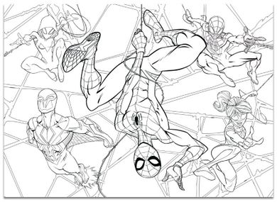 Lisciani, Spidey i super-kumple, puzzle dwustronne, 192 elementy
