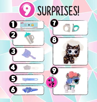 L.O.L. Surprise, Winter Disco, Fluffy Pets, zimowe zwierzątka niespodzianka, 1 szt.