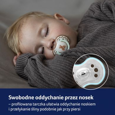 Lovi, Teddy Love, smoczek silikonowy, dynamiczny, 0-6 m, 2 szt.