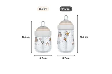 Mepal, Mio, butelka ze smoczkiem, Little Goose, 240 ml
