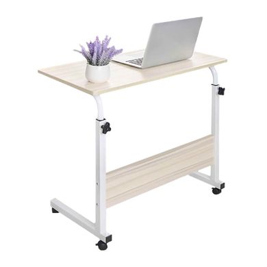 Mobilny stolik pod laptopa, kawowy, biały