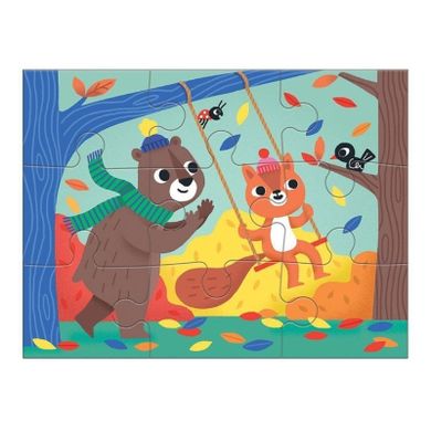 Mudpuppy, puzzle progresywne, Życzliwość, 4, 6, 9 i 12 elementów