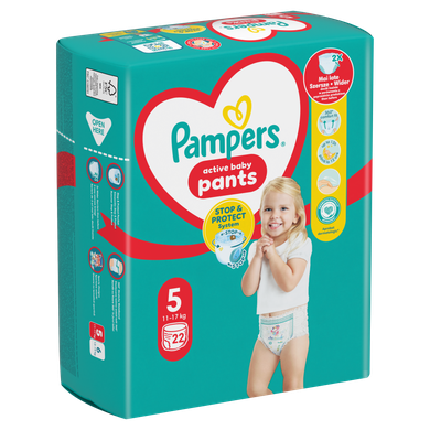 Pampers, Pants, pieluchomajtki, rozmiar 5, 11-17 kg, 22 szt.