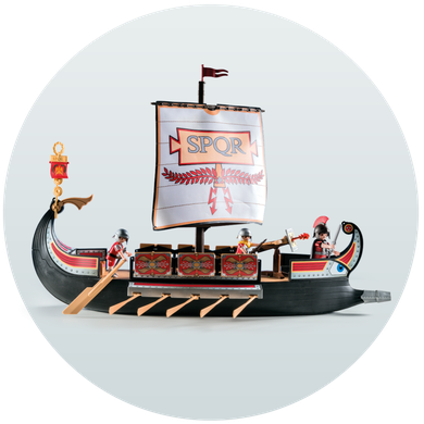 Playmobil, History, Rzymska galera, 5390