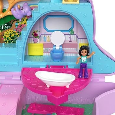 Polly Pocket, kompaktowa torebka Kangurek, zestaw z laleczkami i akcesoriami