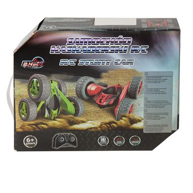 Race Xtreme, Stunt Car, samochód kaskaderski, pojazd zdalnie sterowany, zielono-czarny